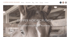 Desktop Screenshot of copperhorsecrusade.com