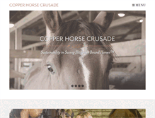 Tablet Screenshot of copperhorsecrusade.com